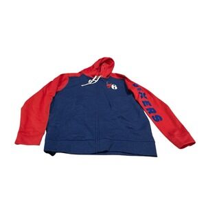 Fanatics‎ Philadelphia 76ers Full Zip Hoodie Men's XL Blue Cotton